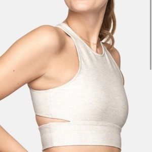 Outdoor Voices slash back crop top